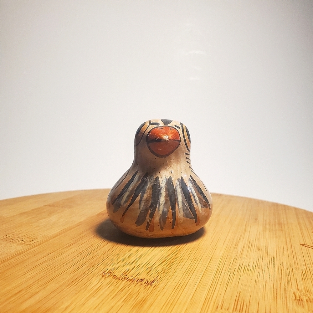 VINTAGE Tonalá Pottery Bird Figurine MCM Mexican Ceramic Folk Art EUC - Picture 2 of 14